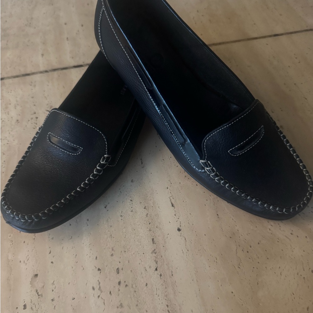 Cole Haan Black Leather Loafers